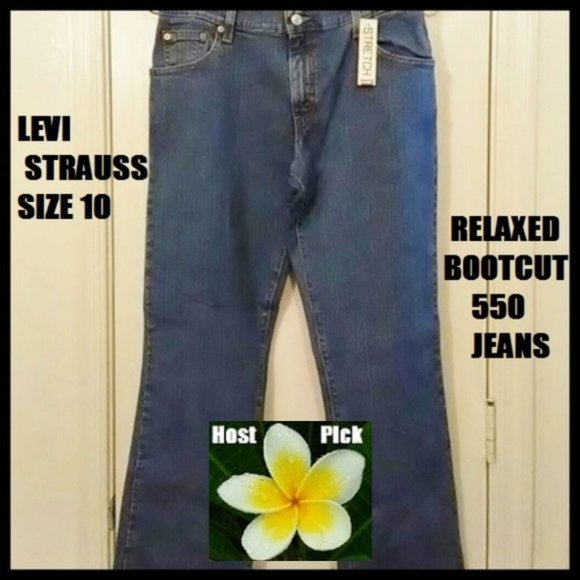 Levi's Denim - Levi Strauss Relaxed Bootcut 550 Jeans. It's new.